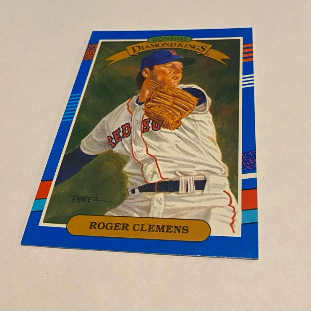 Roger Clemens Rare! 1990 Donruss Diamond Kings Baseball Card Vintage Collectible